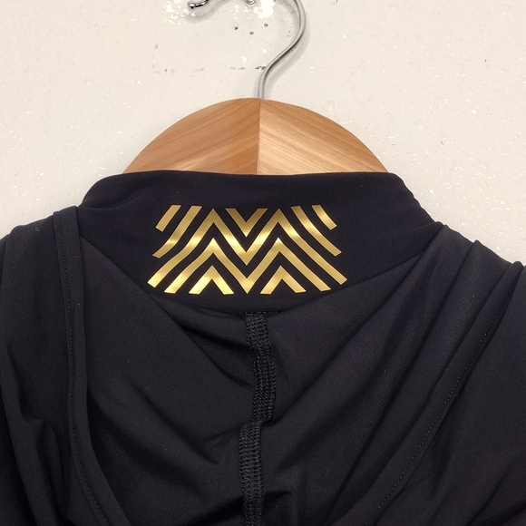 Monreal London Women's Black Full Zipper Active Athletic Long Sleeve Jacket Sz M - Picture 10 of 15